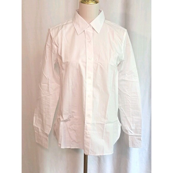 J.CREW Tops - J.Crew Jules Classic Fit Cotton Poplin Shirt White PLEASE READ CN474 Size 6 NWT